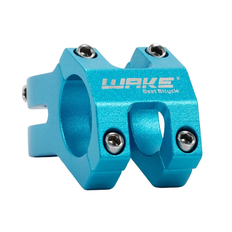 Zwrot pieniędzy Outlet Wspornik kierownicy, mostek Wake, 1-1/8", 31,8mm, długość 45 mm, niebieski