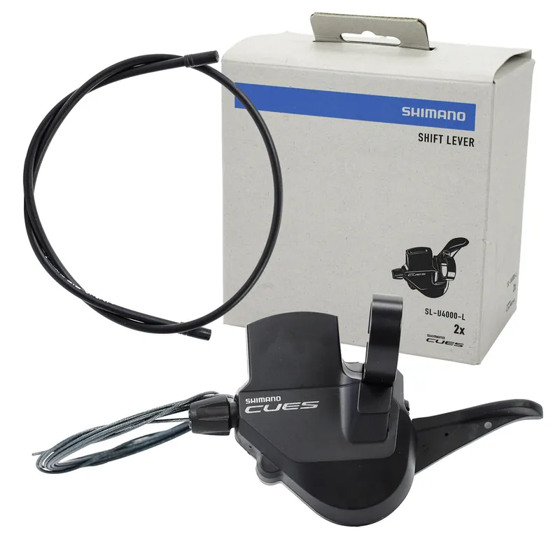 Dźwignia przerzutki przedniej Shimano Cues SL-U4000-L, 2-rzędowa, lewa Tylko dziś
