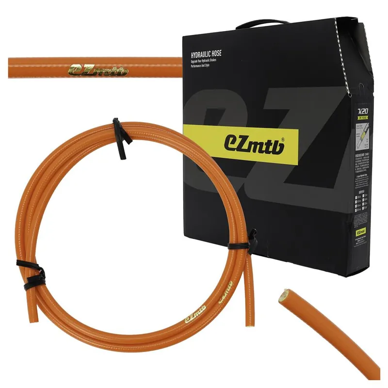 Wyprzedaż Przewód hamulca hydr. EZMTB 1m pomarańczowy 4-warstwy zamiennik SM-BH90