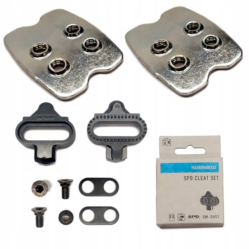 Bloki pedałów Shimano SPD SH51 + nakładki blaszki Zwrot pieniędzy