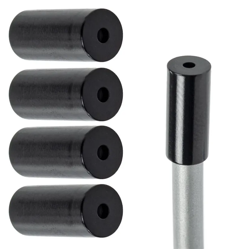 Końcówki pancerza przerzutkowego, aluminiowe 4 mm, 5 szt. czarne Darmowa dostawa