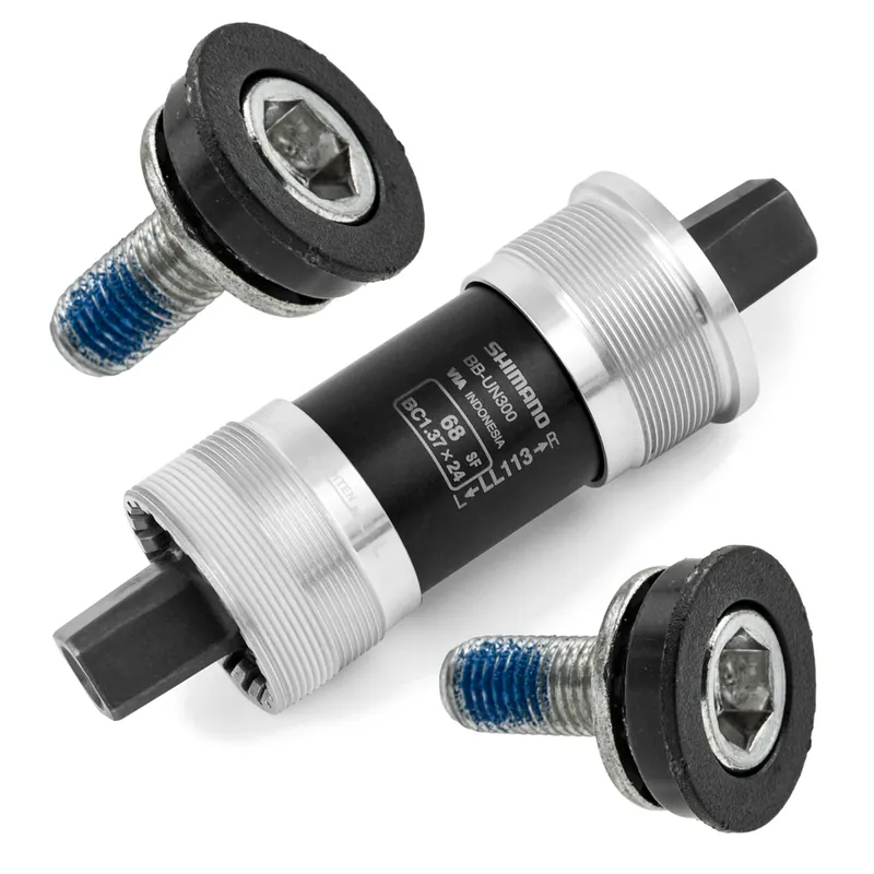 Suport oś mechanizmu korbowego Shimano BB-UN300 68 x 113 mm BSA kwadrat + śruby Premium