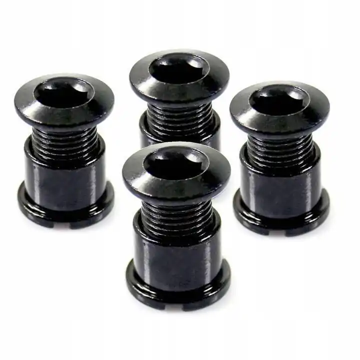 Szybka dostawa Śruba do tarczy mechanizmu korbowegoM8 x 8,5 mm aluminium czarna - 4 sztuki