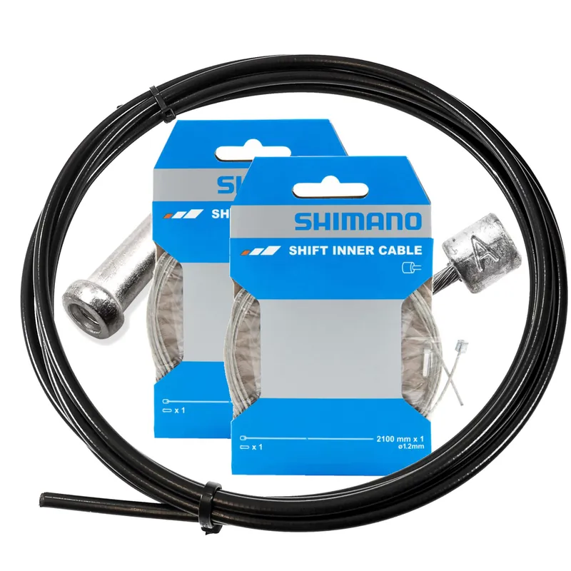 Zwrot pieniędzy Pancerz przerzutki Shimano OT-SP41 3 m + 2x Linka przerzutki Shimano Y60098070 1,2 x 2100 mm