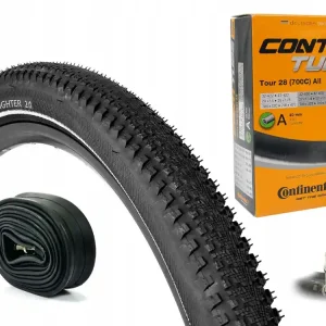 Opona rowerowa Continental Double Fighter III 28" 37 mm + Dętka Continental 28 x 1,5 " Rabat