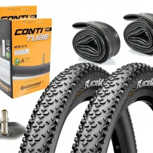 2x Opona Continental Race King 27.5x2.00 (50x584) + 2x Dętka Continental MTB 27,5'' x 1,75'' - 2,5'' wentyl auto 40 mm Premium