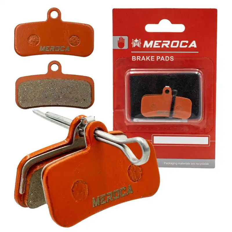 Okładziny, klocki hamulcowe Meroca MS-01E, półmetaliczne (4-tłoczkowe) (D02S, D03S) Bezpieczna płatność