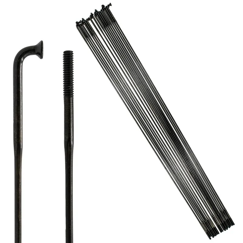 Zestaw 18 szt. szprych Sapim Laser Black, cieniowane, 2,0 x 1,5 x 2,0 mm, bez nypli Premium