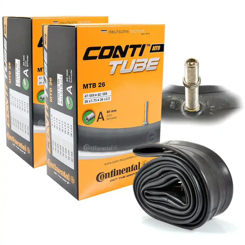2x Dętka Continental MTB 26" x 1.75" - 2.5" wentyl auto 40 mm Tani
