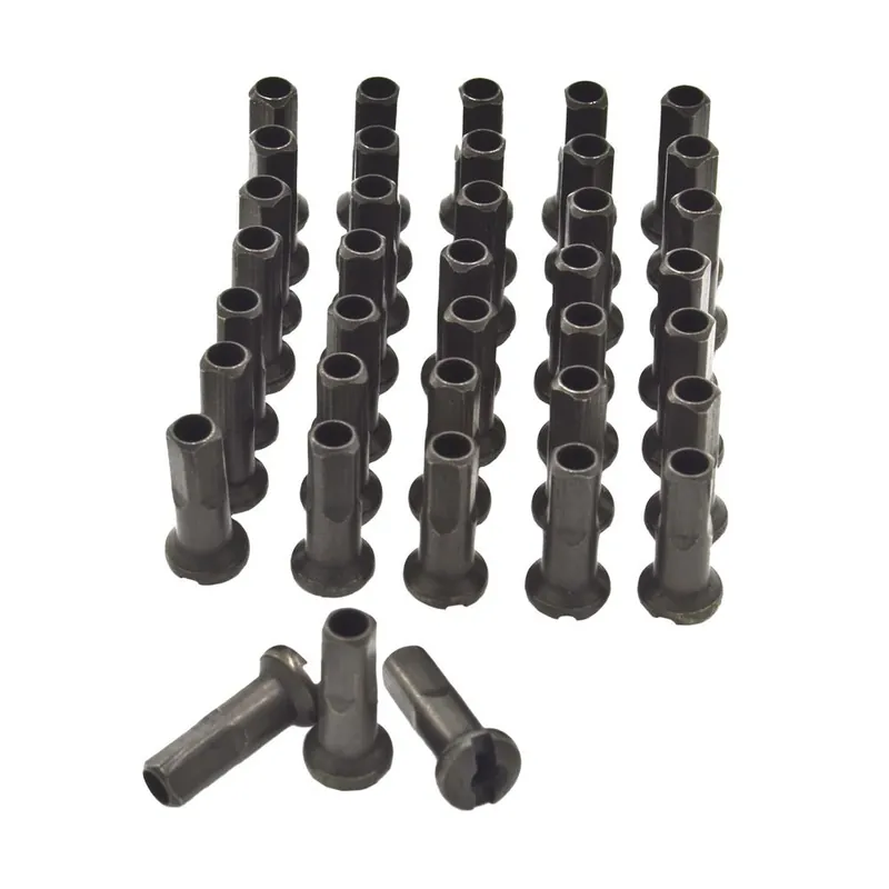 Nypel redukcyjny Sapim Polyax 13G, mosiężny 14 mm - czarny - do szprych 2,3 mm (38 sztuk) Darmowa dostawa