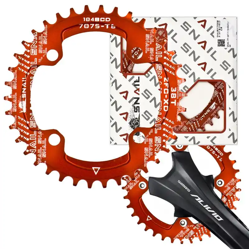 Oferta Zębatka Snail do mechanizmu korbowego 1x, 104 BCD, 38T, Narrow Wide, czerwona