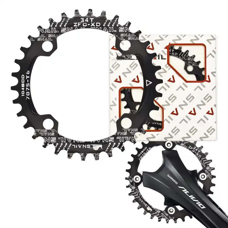 Najlepsza cena Zębatka Snail do mechanizmu korbowego 1x, 104 BCD, 34T, Narrow Wide, czarna