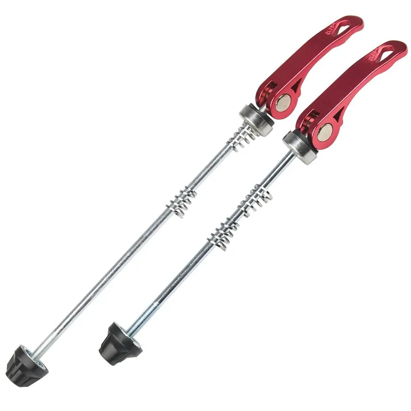 Darmowa dostawa Szybkozamykacz, zacisk QR do piasty tył i przód, zestaw, aluminium, czerwony