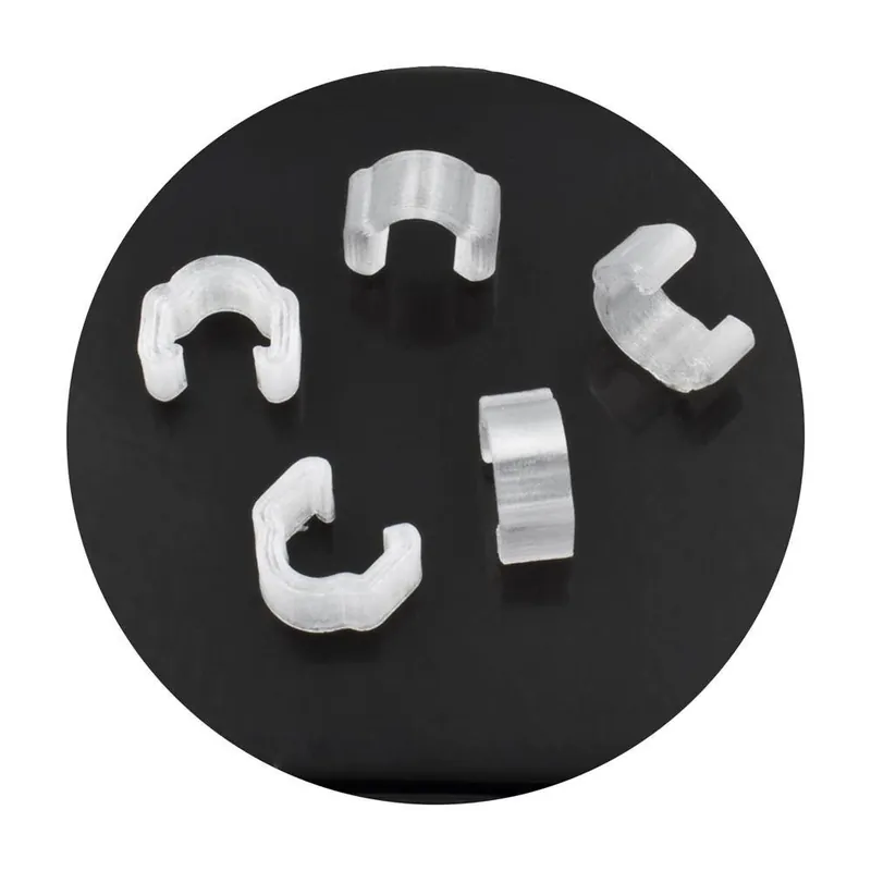 Przelotka, klipsdo montażu pancerza / przewodu hamulcowego na ramie, 3D, przeźroczyste, 5 szt. Autentyczny