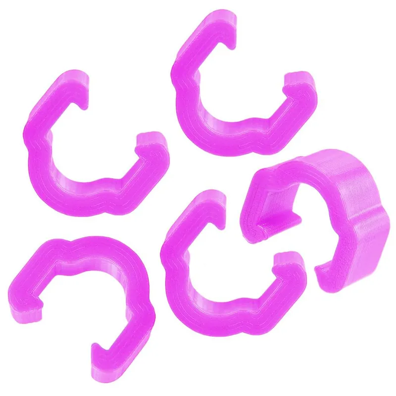 Przelotka, klipsdo montażu pancerza / przewodu hamulcowego na ramie, 3D, purpurowy, 5 szt. Najlepsza cena