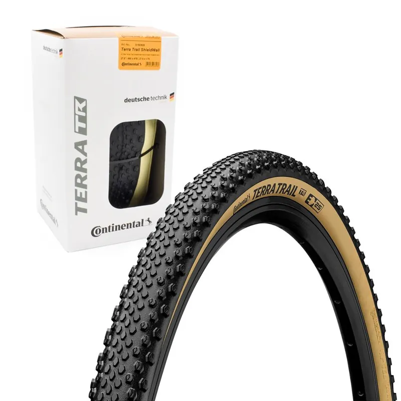 Opona Continental Terra Trail 27,5"x1.75", TR, zwijana, czarna, kremowy bok Najlepsza cena