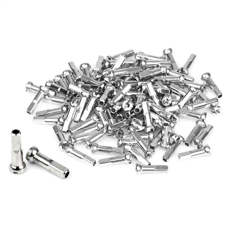 Zamów teraz Nyple Sapim Polyax 16 mm, mosiężne, srebrne - opakowanie 100 szt.