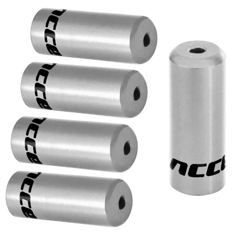 Końcówki pancerza Accent aluminiowe 4 mm, przerzutkowe, 5 szt. srebrne Kup teraz