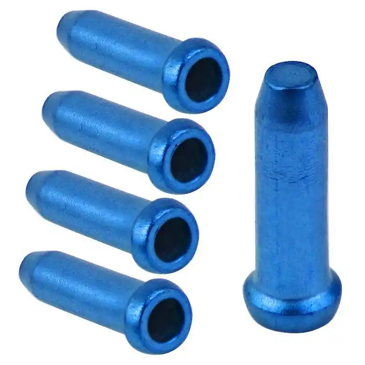 Końcówki linki Accent 2,3 mm aluminiowe 5 sztuk niebieskie Autentyczny