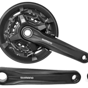 Bezpieczna płatność Mechanizm korbowy Shimano FC-MT210 40-30-22T 9 rz. 175 mm
