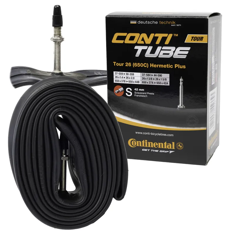 Premium Dętka Continental Tour 26 HERMETIC PLUS 37/47-559, wentyl presta 42 mm