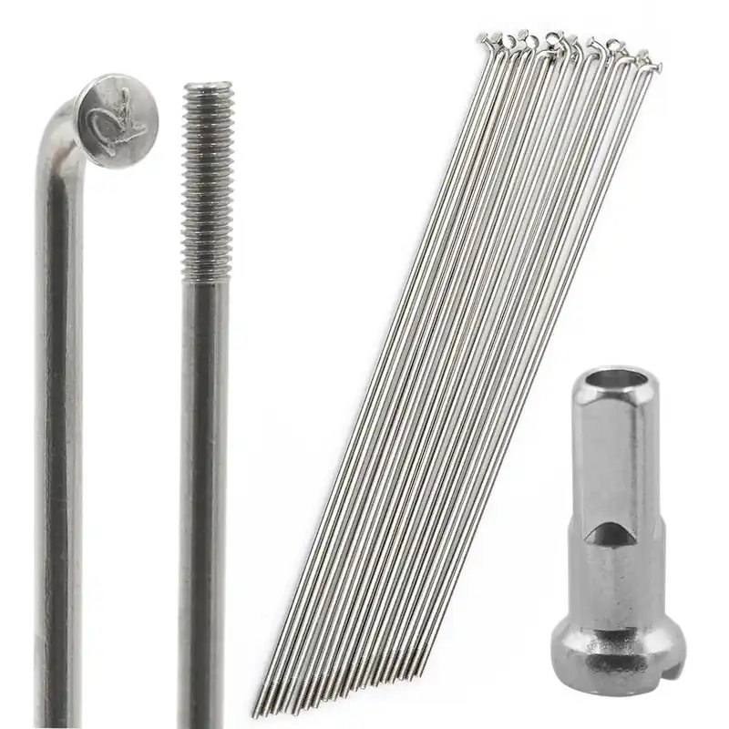 Zestaw 18 szt. - Szprychy Pillar Richman S13 2,3 mm srebrne + nyple Rabat