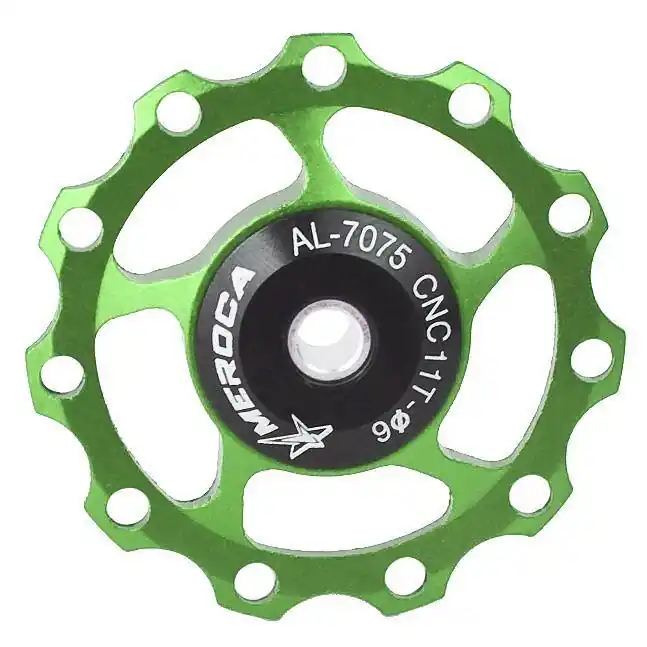 Tani Kółko przerzutki 11T aluminiowe zielone