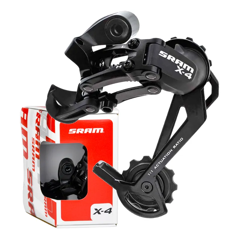 Wyprzedaż Przerzutka tylna SRAM X-4, długi wózek, 7/8/9 rz. 11-34, 45T, 1:1