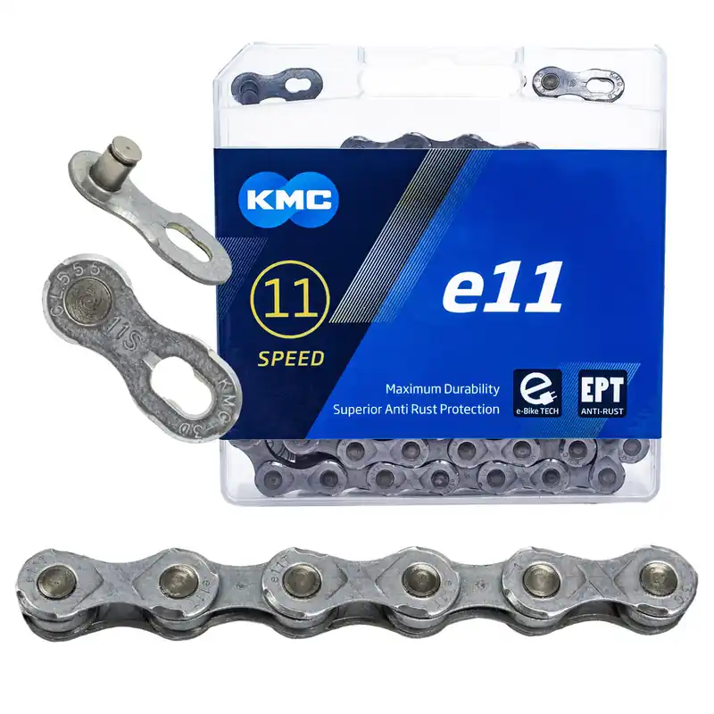 Autentyczny Łańcuch KMC e11 EPT, antykorozyjny, E-Bike, 11 rz, 136 ogniw, box