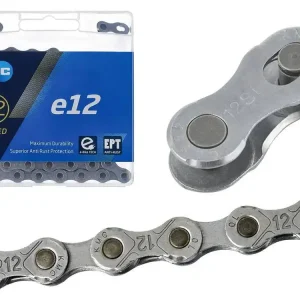 Rabat Łańcuch KMC E12 EPT, 12-rzędowy, E-bike, 130 ogniw, Box