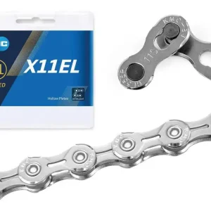 Wyprzedaż Łańcuch KMC X11EL 1/2" X 11/128" Silver, do MTB