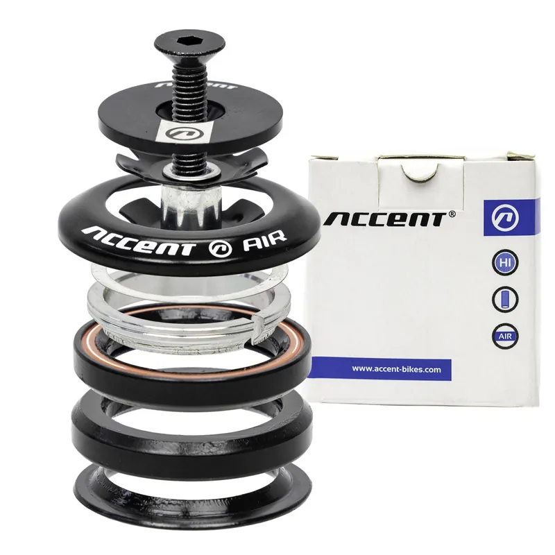 Darmowa dostawa Stery zintegrowane HI-AIR 1-1/8" IS42/IS42 łożyska maszynowe, czarne