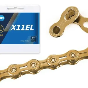 Premium Łańcuch KMC X11EL Ti-N Złoty 1/2" x 11/128", 118 ogniw, 5,65mm, 11-b.