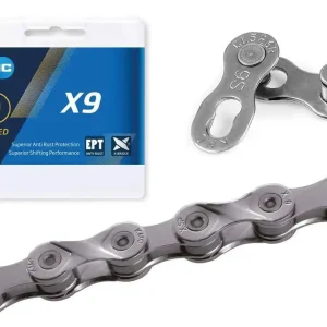 Łańcuch KMC X9 EPT, 114 ogniw, 6,6mm, 9-rzędowy Ostatnia szansa