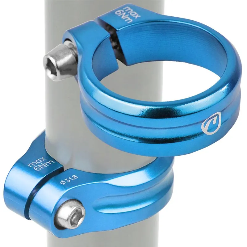 Darmowa dostawa Obejma podsiodłowa Accent EXE 31.8 mm niebieska anodowana