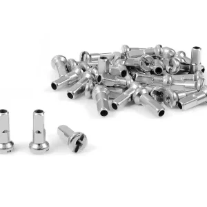 Rabat Nyple SLE Spoke 12 mm, stalowe, srebrne - opakowanie 40 szt.