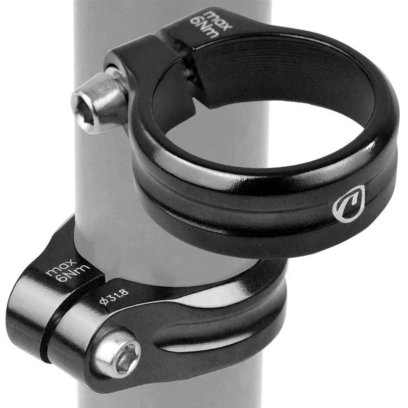 Wyprzedaż Obejma podsiodłowa Accent EXE 31,8 mm czarna anodowana