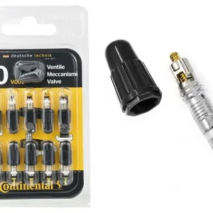 Szybka dostawa Wkład do wentyla Presta 10 szt. z plastikowym kapturkiem + kluczyk