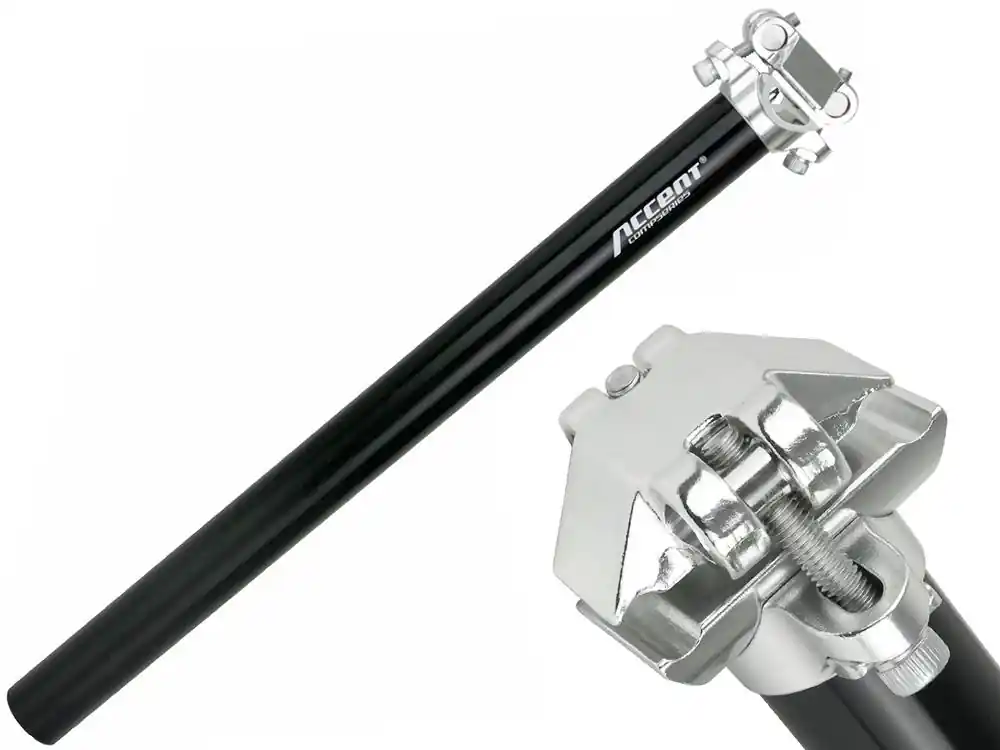 Ekspresowa dostawa Wspornik siodła Accent SP-408 25,0 mm, czarny