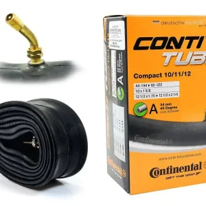 Autentyczny Dętka Continental Compact 10/11/12'' x 1.75'' - 2.5'' wentyl auto 34 mm gięty