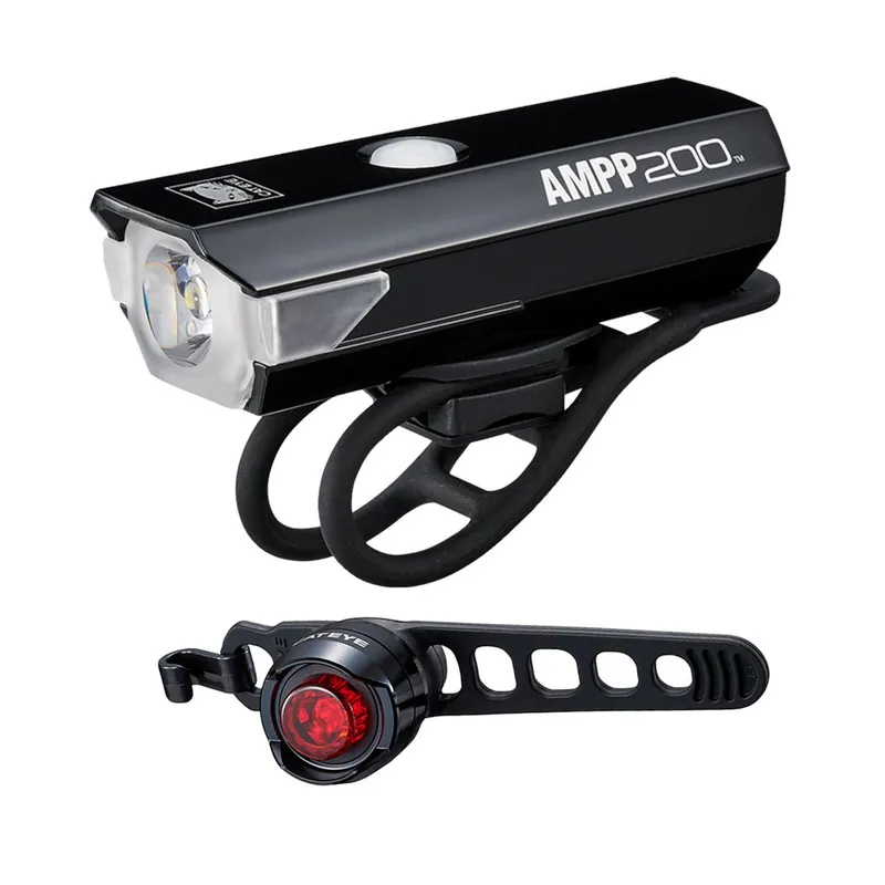 Zestaw lampek Cateye Ampp200 i Orb, 200 lm, USB + CR2032 Bezpieczna płatność