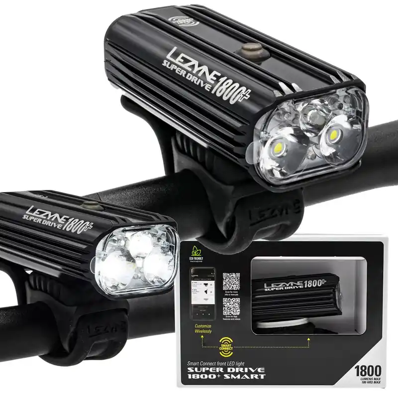 Lampka przednia Lezyne Super Drive Smart 1800+, Bluetooth Ostatnia szansa
