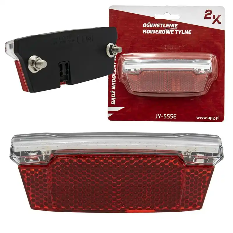 Ostatnia szansa Lampka tylna na bagażnik JY-555E 2 LED + COB, eBike