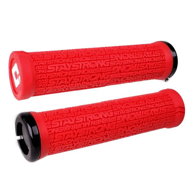 Tylko dziś Chwyty przykręcane ODI Stay Strong Reactiv v2.1, obejmy, 135 mm, czerwone, czarne obejmy