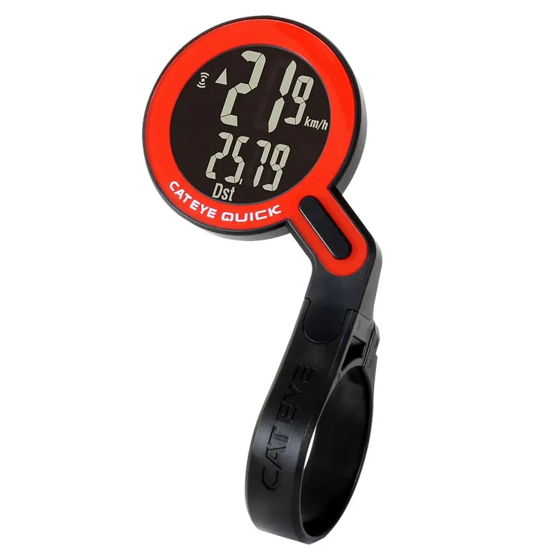 Licznik rowerowy Cateye Quick CC-RS100W czarno-czerwony Oryginalny