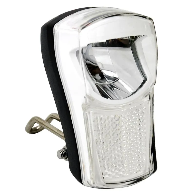 Lampka przednia XC211, 1W LED, 60 lumenów, bateryjna, czarno-biała Premium