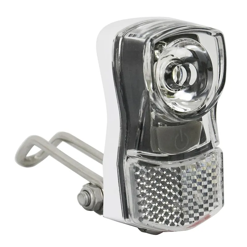 Lampka przednia XC210, 1W LED, 7 lux, bateryjna, biała Wyprzedaż