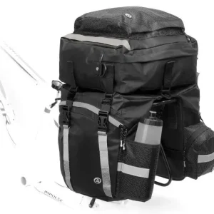 Trzyczęściowa sakwa na bagażnik Author Tourer 40, czarna Wyprzedaż