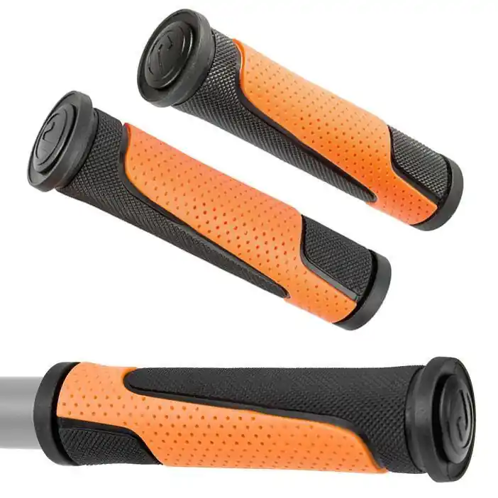 Chwyty kierownicy Accent Comet 2D 125mm, czarno-pomarańczowe Szybka dostawa