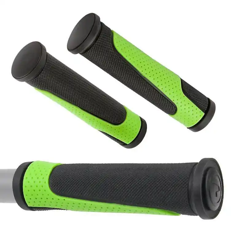 Najlepsza cena Chwyty kierownicy Accent Comet 2D 125mm, czarno-zielone